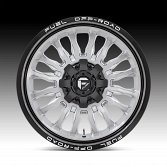 Fuel Arc D798 Brushed Silver with Gloss Black Lip Custom Truck Wheels 3